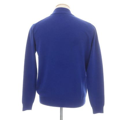 【中古】アレッサンドロルッピ Alessandro Luppi ウールカシミヤ モックネック プルオーバーニット ブルー【 46 】【 状態ランクA 】【 メンズ 】