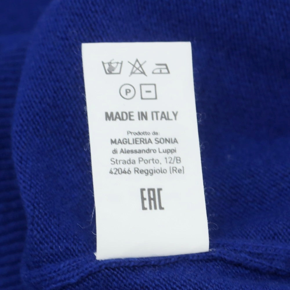 【中古】アレッサンドロルッピ Alessandro Luppi ウールカシミヤ モックネック プルオーバーニット ブルー【 46 】【 状態ランクA 】【 メンズ 】