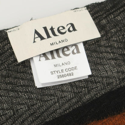 【中古】アルテア Altea ウール ストール ブラックxブラウン【 状態ランクB 】【 メンズ 】