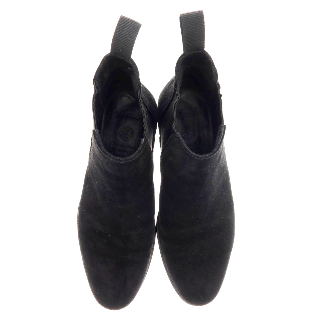 【中古】ポルペッタ polpetta スエード サイドゴアブーツ ブラック【 40 】【 状態ランクB 】【 メンズ 】