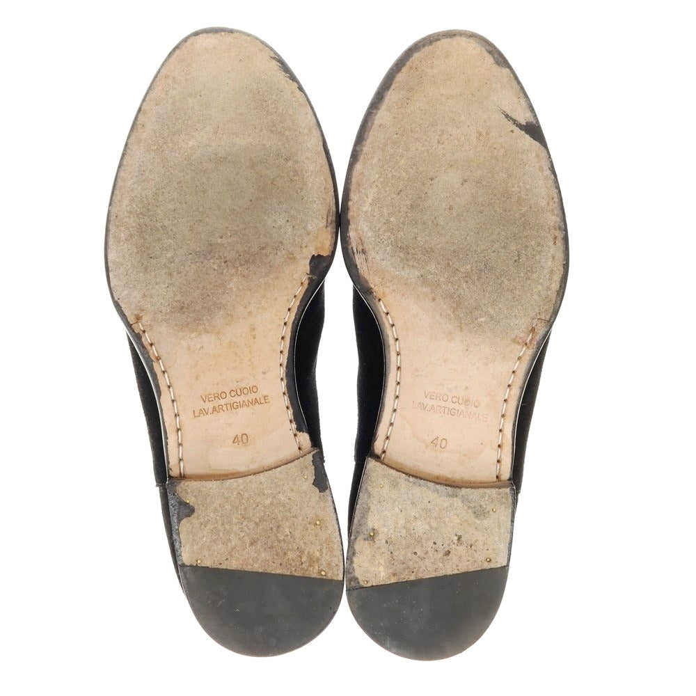 【中古】ポルペッタ polpetta スエード サイドゴアブーツ ブラック【 40 】【 状態ランクB 】【 メンズ 】