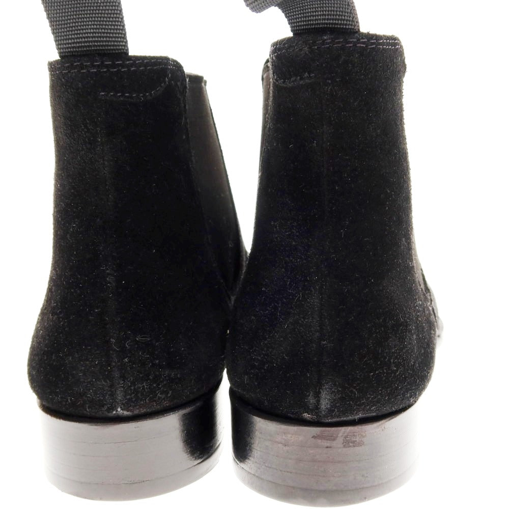 【中古】ポルペッタ polpetta スエード サイドゴアブーツ ブラック【 40 】【 状態ランクB 】【 メンズ 】