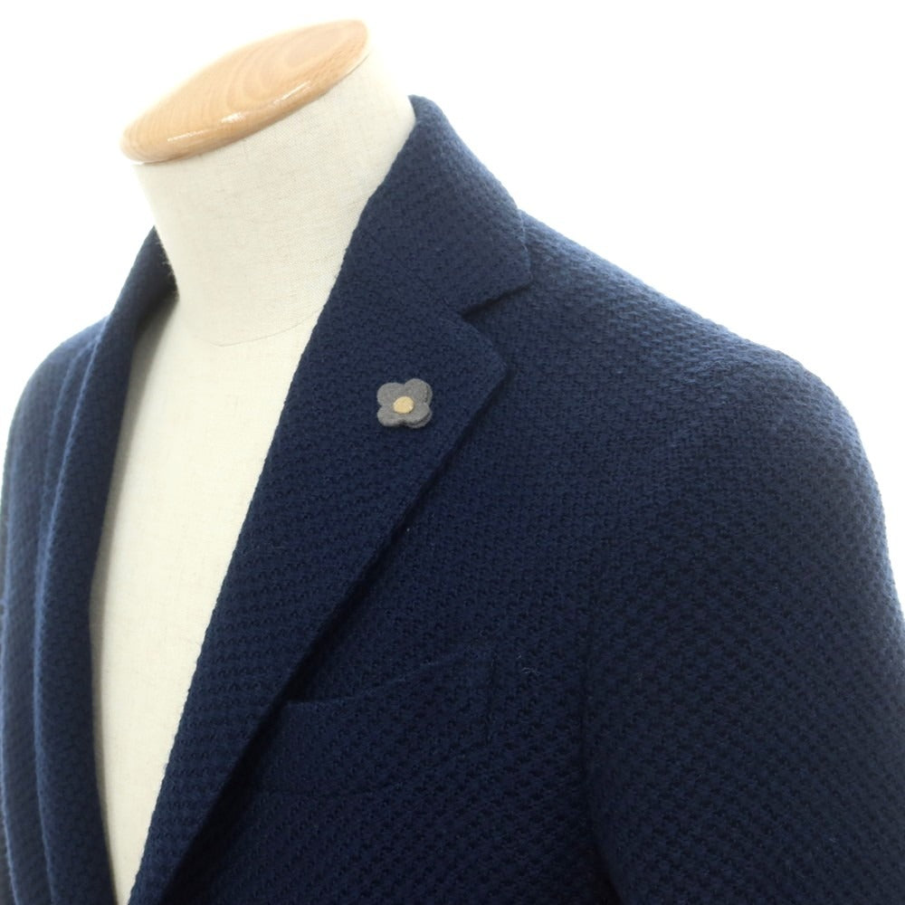 LARDINI ダークブルー テーラードジャケット LARDINI ダークネイビーテーラードジャケット