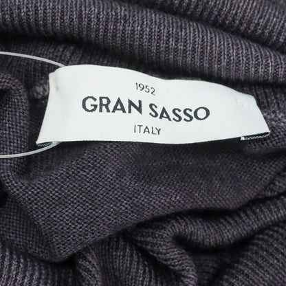 【中古】グランサッソ GRAN SASSO ハイゲージ ウールカシミヤ タートルネック プルオーバーニット グレー【 46 】【 状態ランクB 】【 メンズ 】
