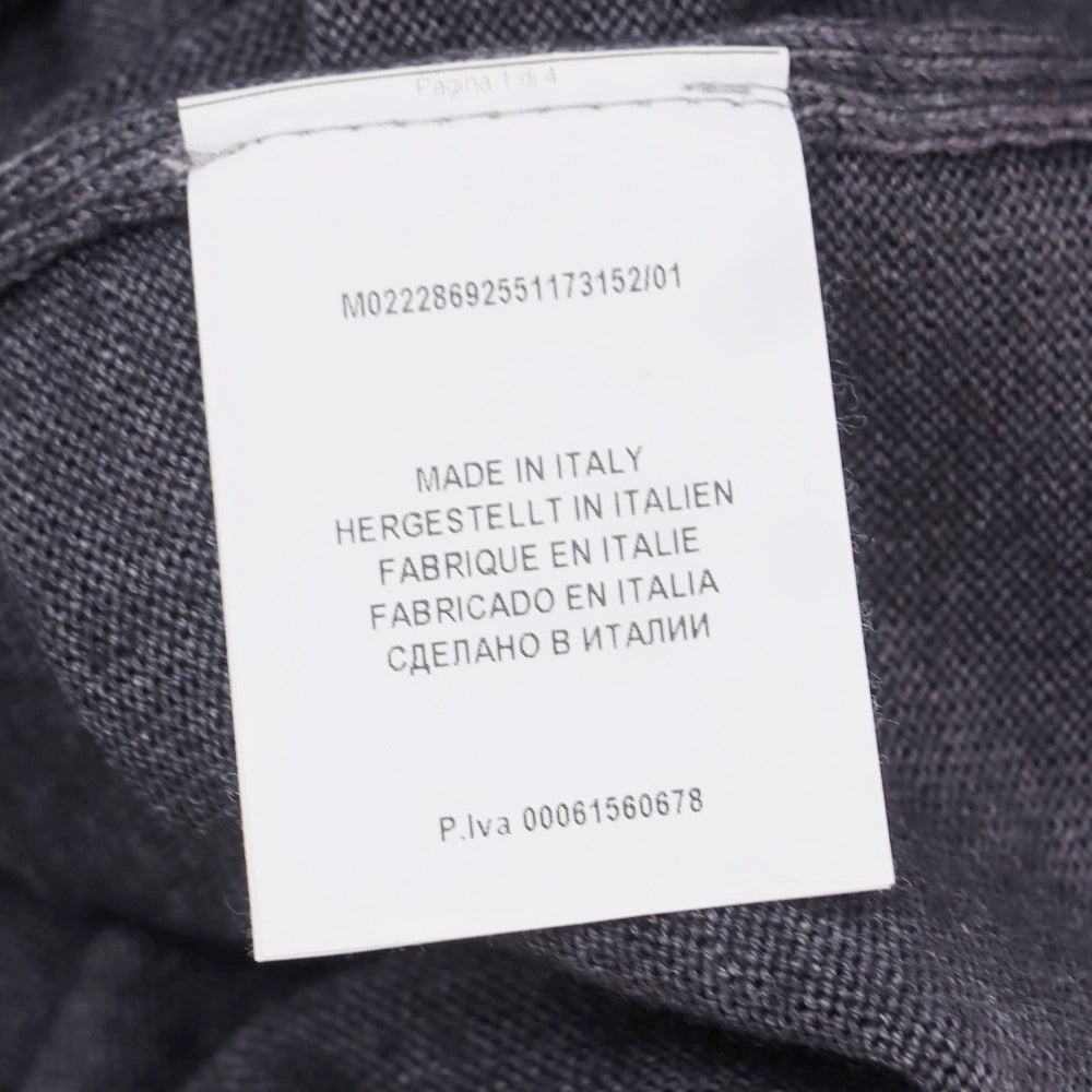 【中古】グランサッソ GRAN SASSO ハイゲージ ウールカシミヤ タートルネック プルオーバーニット グレー【 46 】【 状態ランクB 】【 メンズ 】