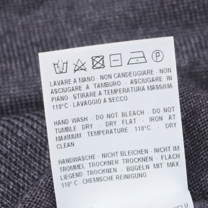 【中古】グランサッソ GRAN SASSO ハイゲージ ウールカシミヤ タートルネック プルオーバーニット グレー【 46 】【 状態ランクB 】【 メンズ 】