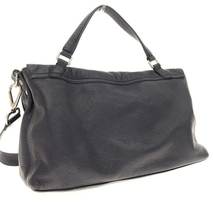 【SALE10%OFF/返品不可】【中古】ザネラート ZANELLATO ポスティーナ シュリンクレザー 2WAY ショルダーバッグ ネイビー【 状態ランクC 】【 メンズ 】