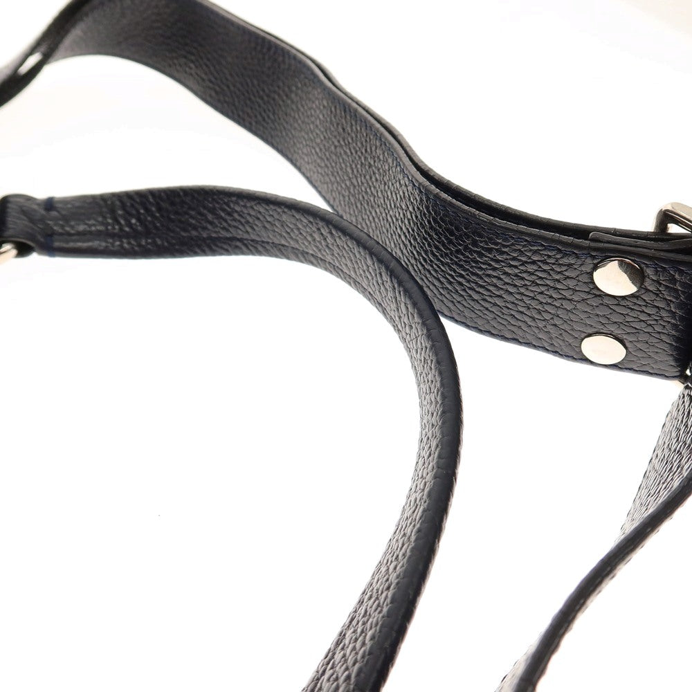 【SALE10%OFF/返品不可】【中古】ザネラート ZANELLATO ポスティーナ シュリンクレザー 2WAY ショルダーバッグ ネイビー【 状態ランクC 】【 メンズ 】