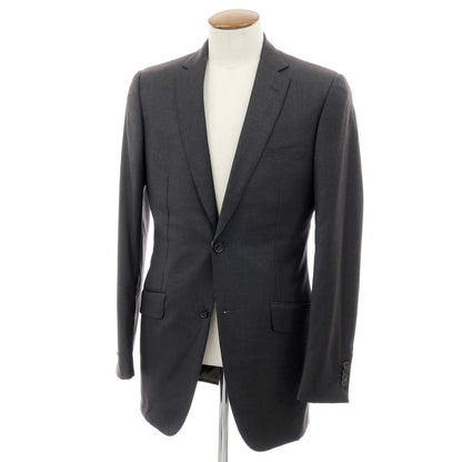 【中古】マイケルタピア MICHAEL TAPIA ウール テーラードジャケット ダークグレー【サイズ48】【 状態ランクD 】【 メンズ 】