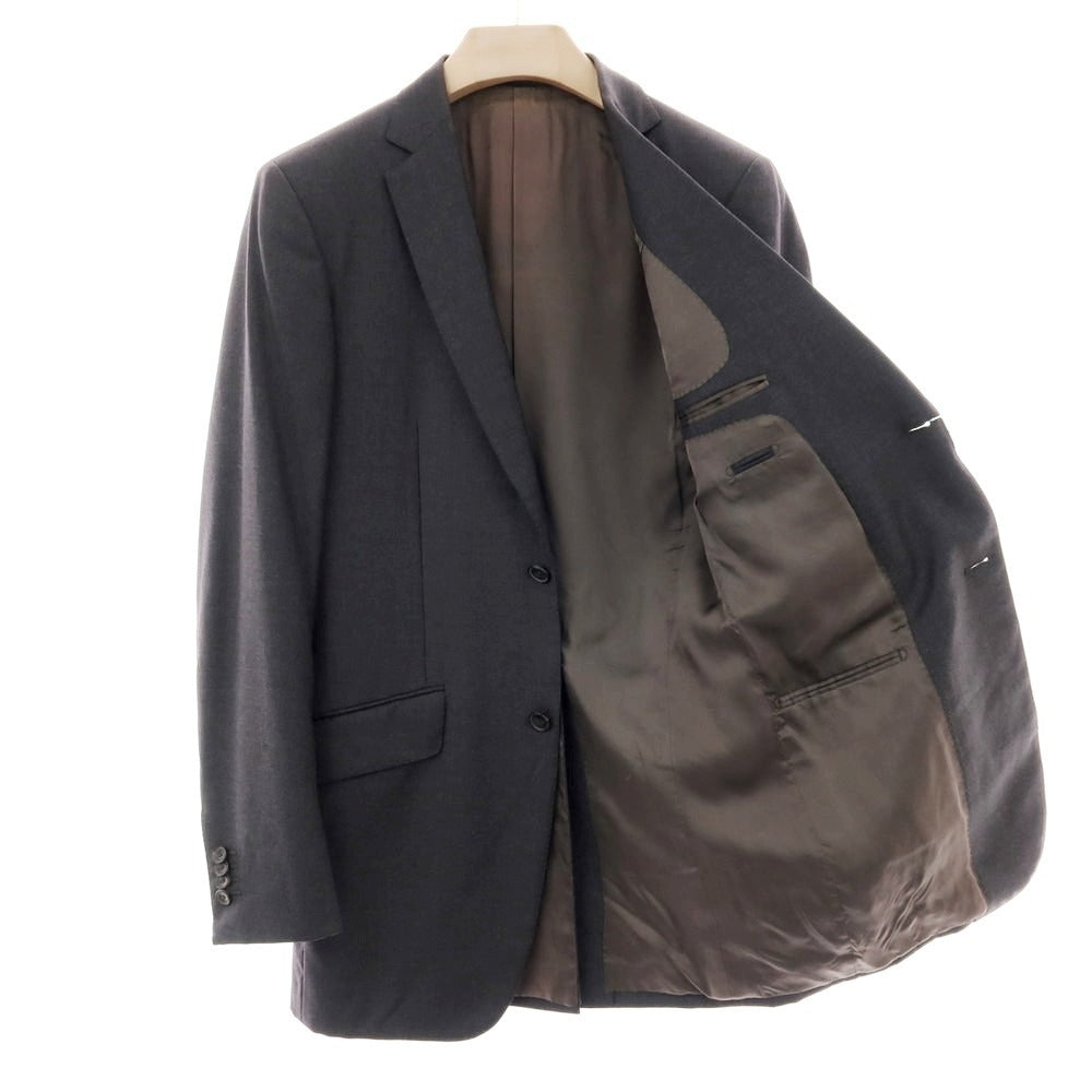 【中古】マイケルタピア MICHAEL TAPIA ウール テーラードジャケット ダークグレー【サイズ48】【 状態ランクD 】【 メンズ 】