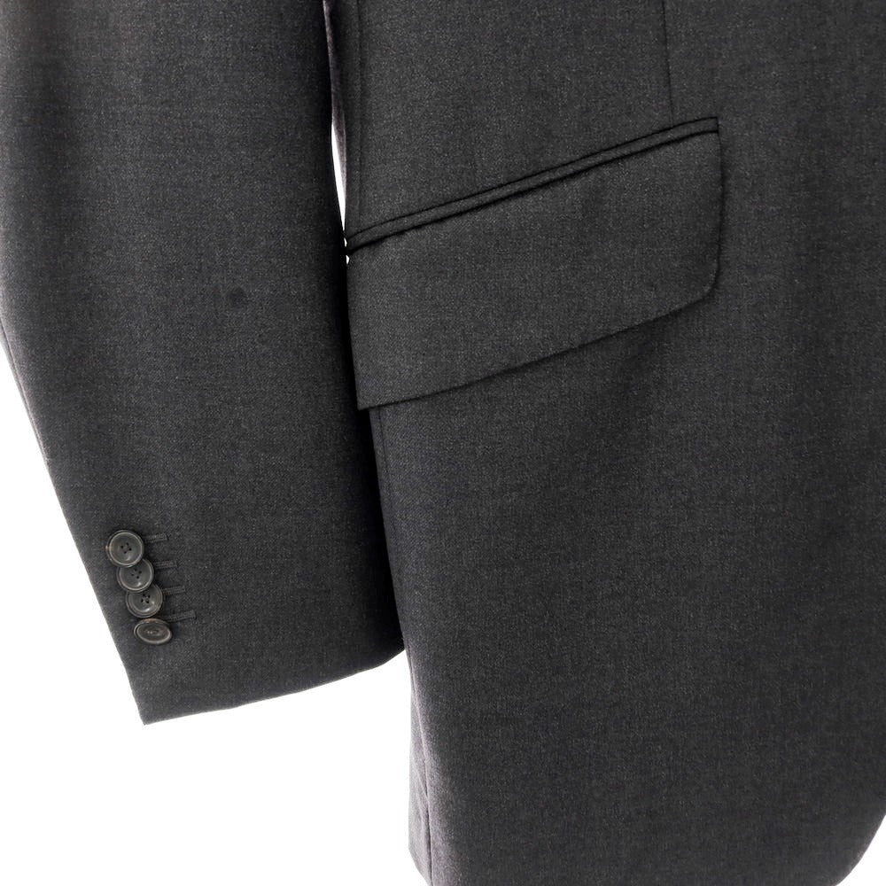 【中古】マイケルタピア MICHAEL TAPIA ウール テーラードジャケット ダークグレー【サイズ48】【 状態ランクD 】【 メンズ 】