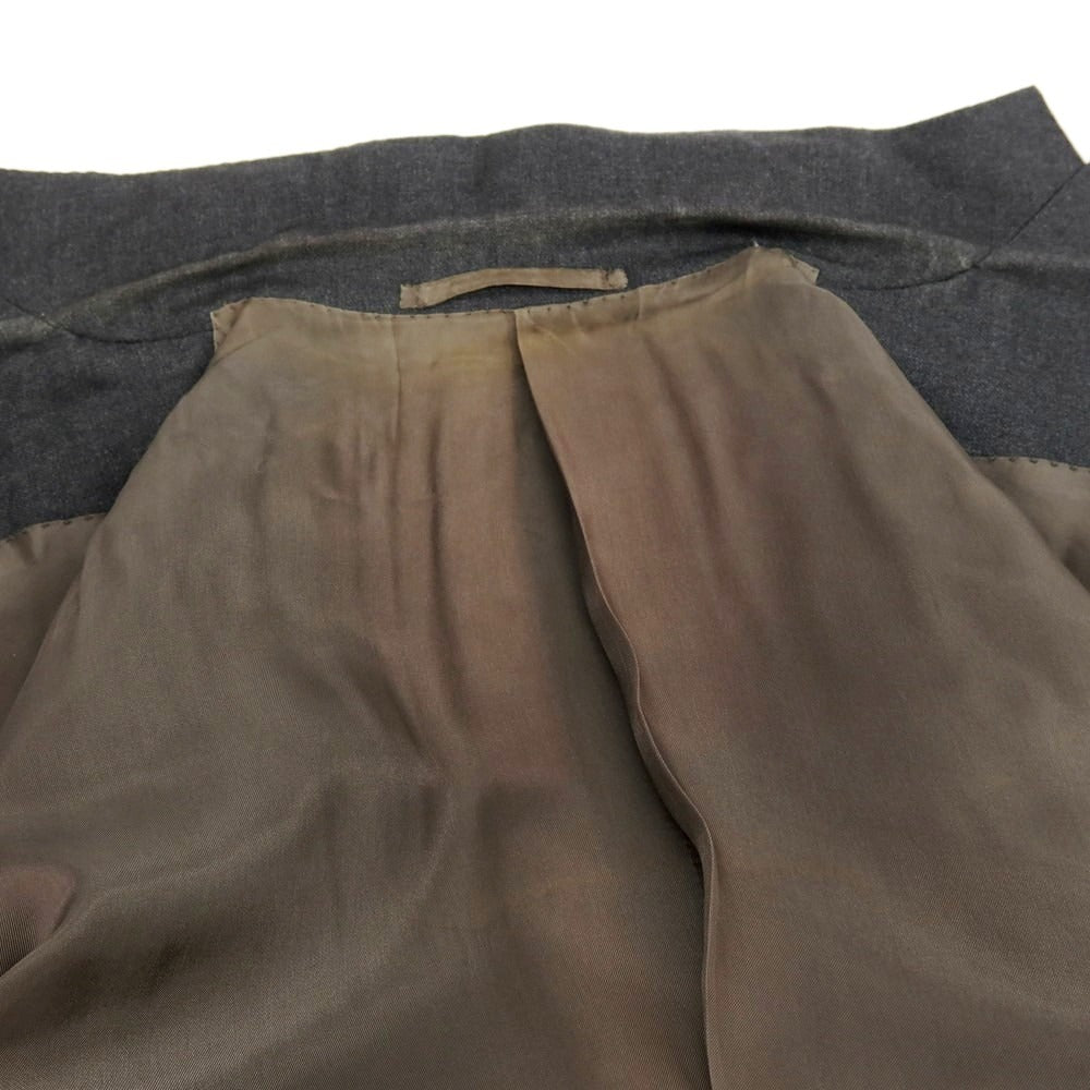 【中古】マイケルタピア MICHAEL TAPIA ウール テーラードジャケット ダークグレー【サイズ48】【 状態ランクD 】【 メンズ 】