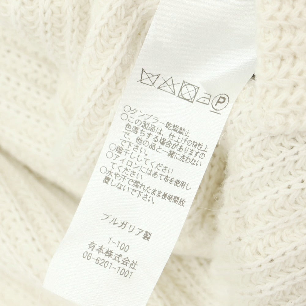 【中古】パオローニ PAOLONI ウールコットンポリエステル ニットジャケット オフホワイト【 50 】【 状態ランクB 】【 メンズ 】