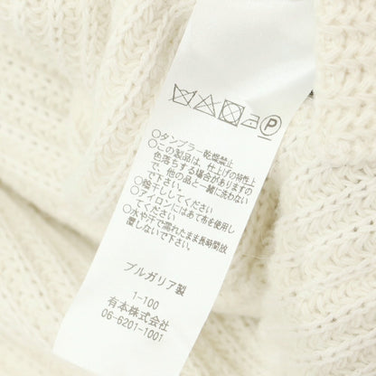 【中古】パオローニ PAOLONI ウールコットンポリエステル ニットジャケット オフホワイト【 50 】【 状態ランクB 】【 メンズ 】