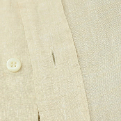 【中古】ブルネロクチネリ Brunello Cucinelli リネン セミワイドカラー カジュアルシャツ ベージュ【サイズM】【 状態ランクB 】【 メンズ 】