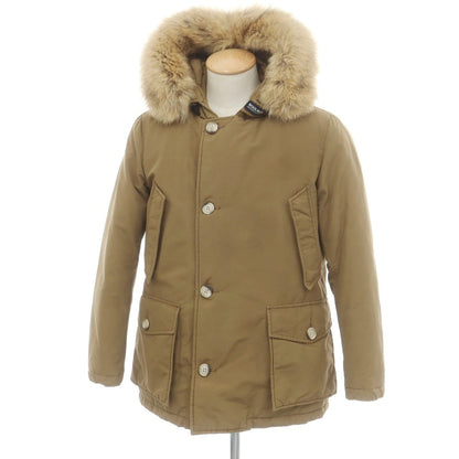 【中古】ウールリッチ WOOLRICH コットンナイロン ダウンコート ベージュ【 S 】【 状態ランクC 】【 メンズ 】