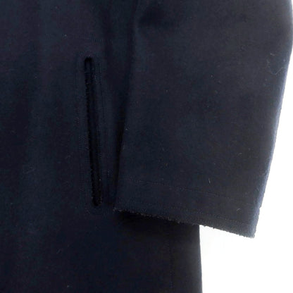 【中古】ヒピハパ jipijapa ウールナイロン ステンカラーコート ネイビー【 1 】【 状態ランクC 】【 メンズ 】