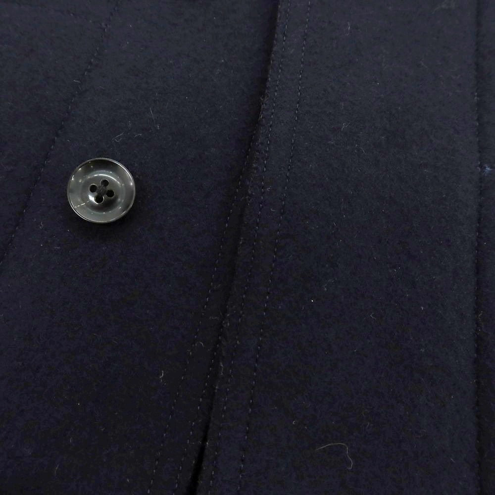 【中古】ヒピハパ jipijapa ウールナイロン ステンカラーコート ネイビー【 1 】【 状態ランクC 】【 メンズ 】