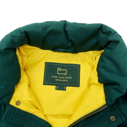 【中古】エメ レオン ドレ Aime Leon Dore × Woolrich コットン ダウンジャケット グリーン【 USA:XS 】【 状態ランクC 】【 メンズ 】