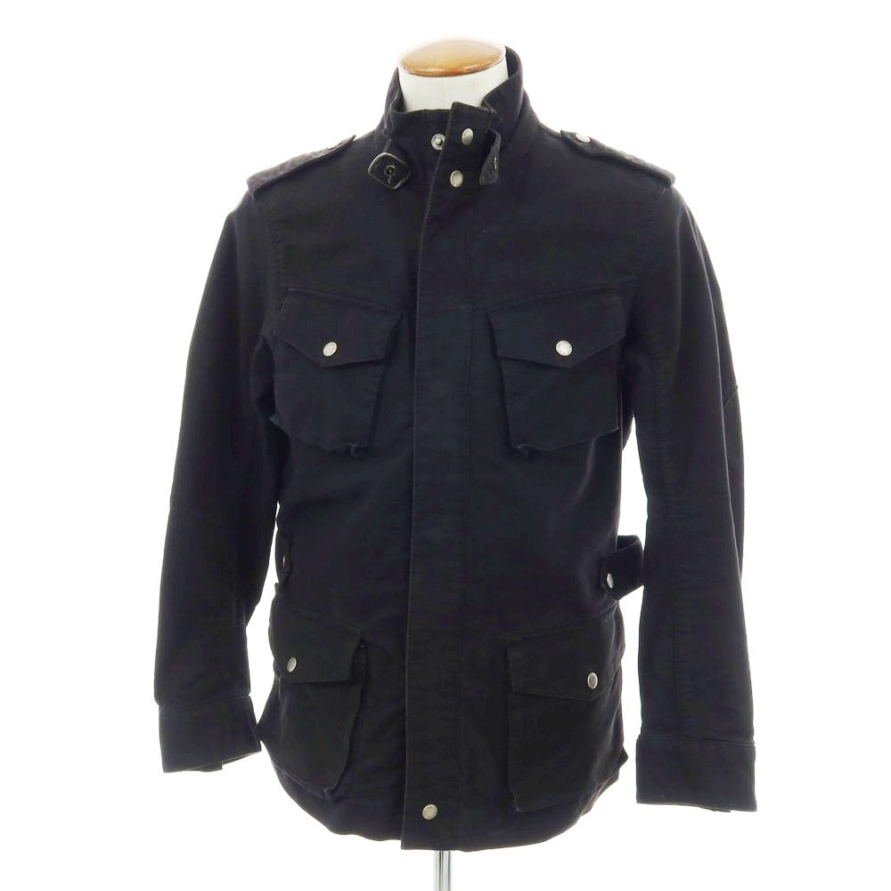 【中古】ウールリッチ WOOLRICH BEAMS F別注 コットン ミリタリージャケット ブラック【 サイズM 】【 状態ランクC 】【 メンズ 】 [CPD]