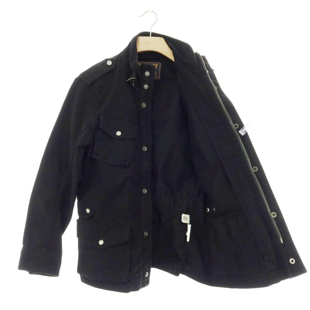 【中古】ウールリッチ WOOLRICH BEAMS F別注 コットン ミリタリージャケット ブラック【 M 】【 状態ランクC 】【 メンズ 】