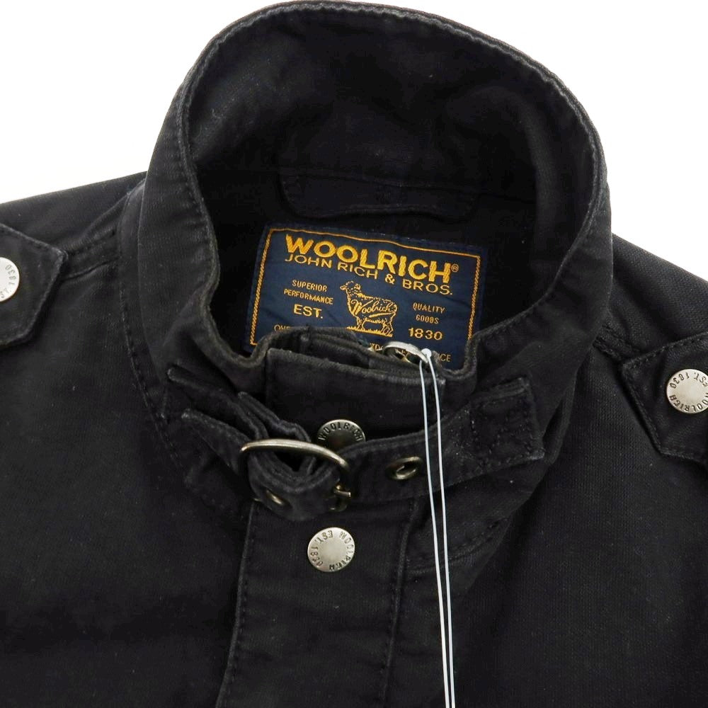 【中古】ウールリッチ WOOLRICH BEAMS F別注 コットン ミリタリージャケット ブラック【 サイズM 】【 状態ランクC 】【 メンズ 】 [CPD]