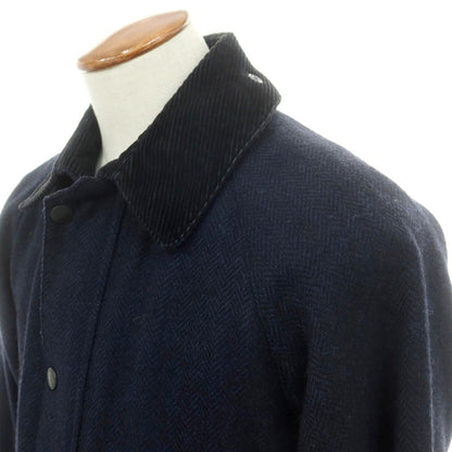 【中古】バブアー Barbour ウール フィールドジャケット ネイビー【 38 】【 状態ランクB 】【 メンズ 】