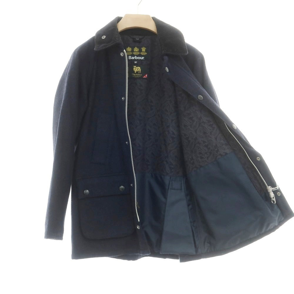 【中古】バブアー Barbour ウール フィールドジャケット ネイビー【 38 】【 状態ランクB 】【 メンズ 】