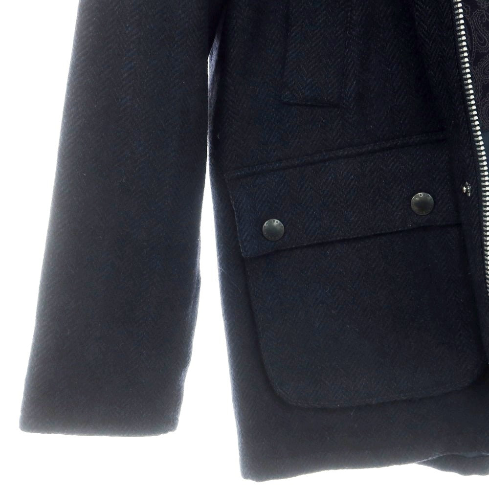 【中古】バブアー Barbour ウール フィールドジャケット ネイビー【 38 】【 状態ランクB 】【 メンズ 】