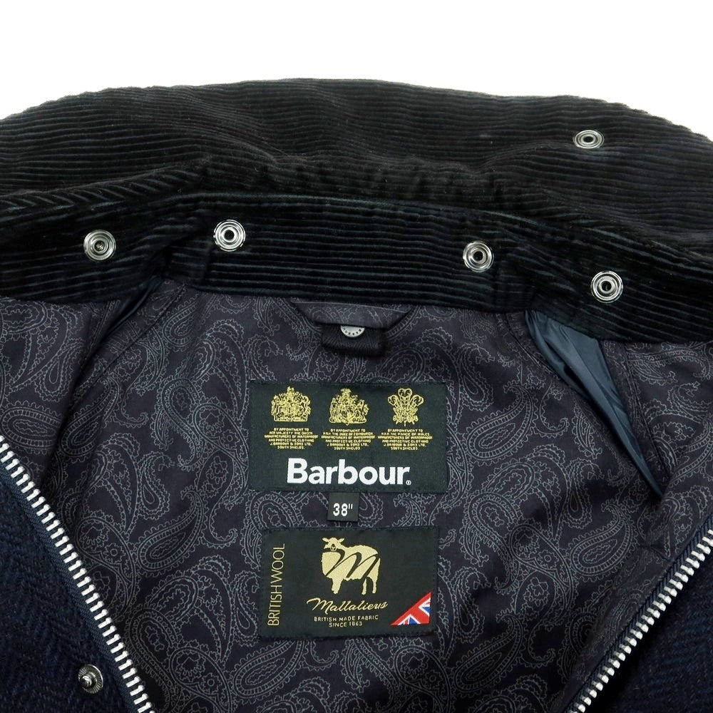 【中古】バブアー Barbour ウール フィールドジャケット ネイビー【 38 】【 状態ランクB 】【 メンズ 】
