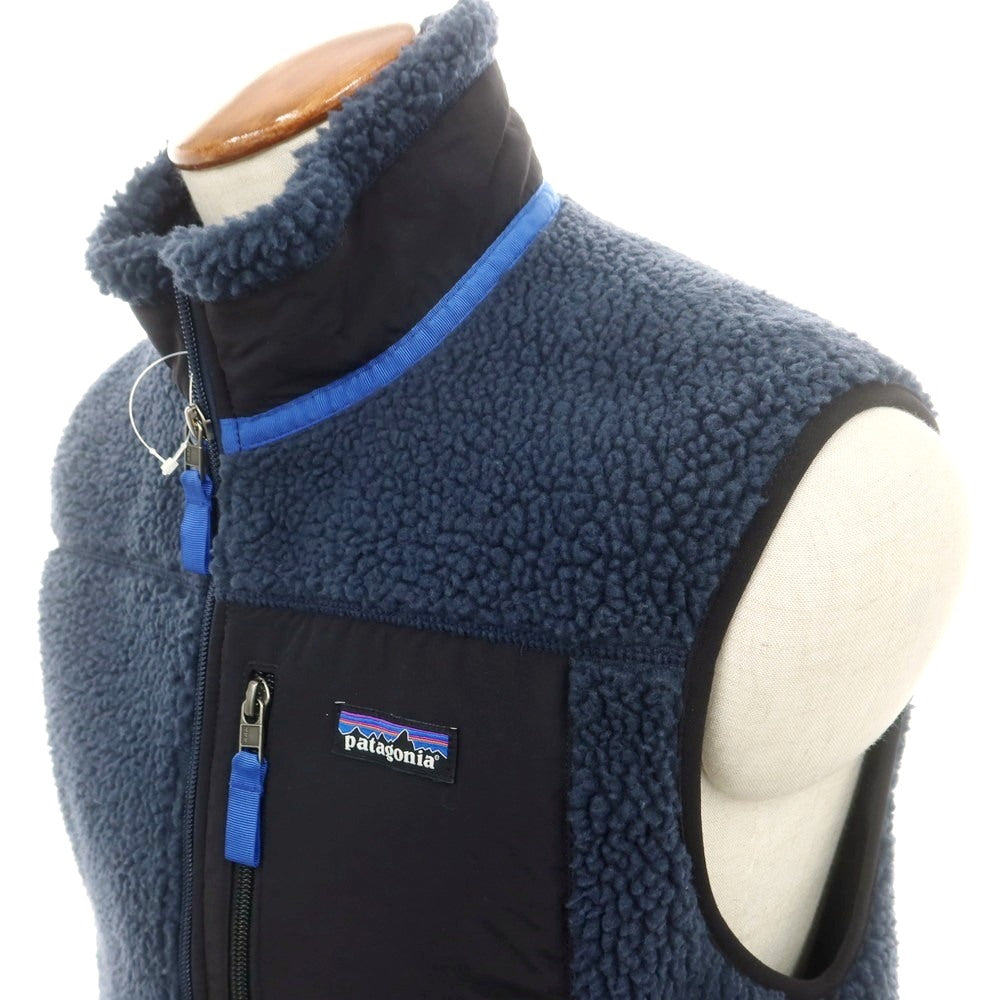 【中古】パタゴニア patagonia ポリエステル フリース ベスト ブルゾン ネイビー【 M 】【 状態ランクB 】【 メンズ 】