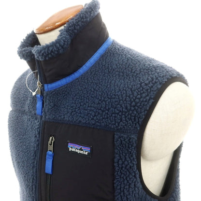 【中古】パタゴニア patagonia ポリエステル フリース ベスト ブルゾン ネイビー【 M 】【 状態ランクB 】【 メンズ 】