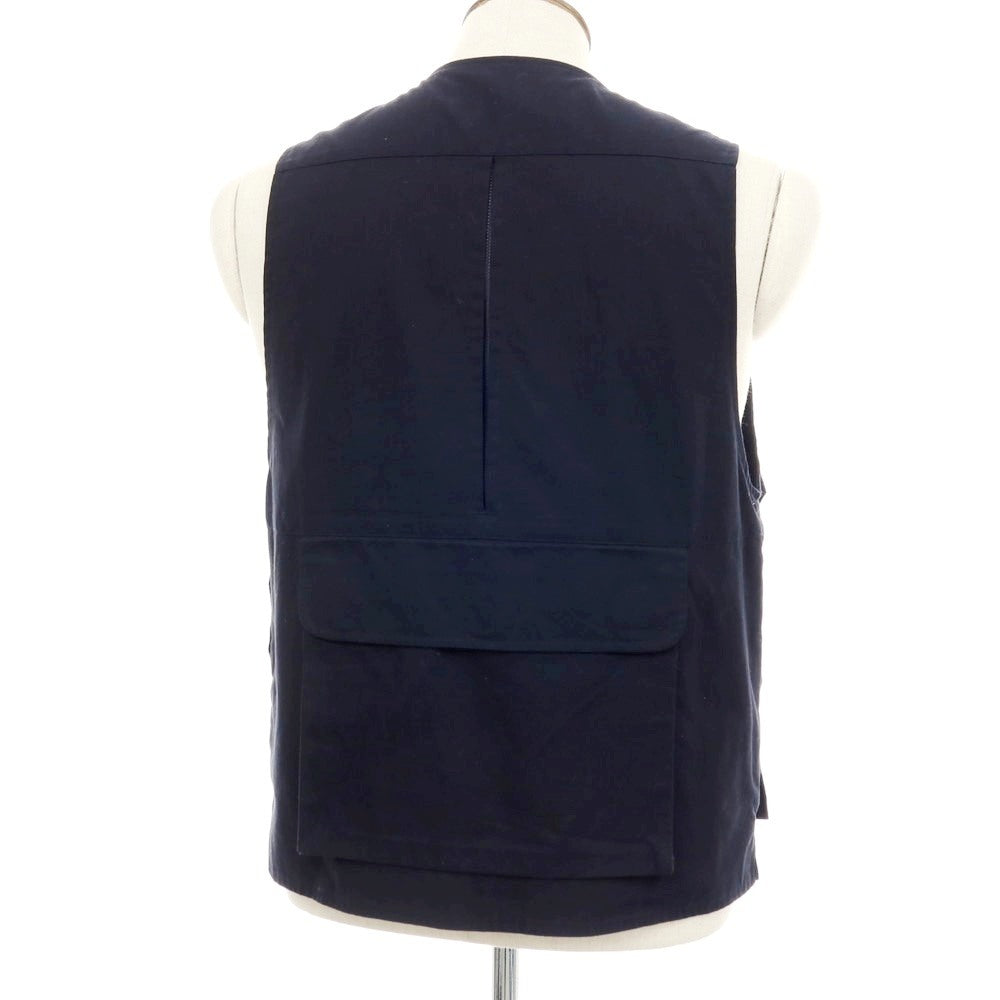 【中古】ウールリッチ WOOLRICH リップストップ コットン系 ミリタリーベスト ネイビー【サイズEU:L】【 状態ランクB 】【 メンズ 】