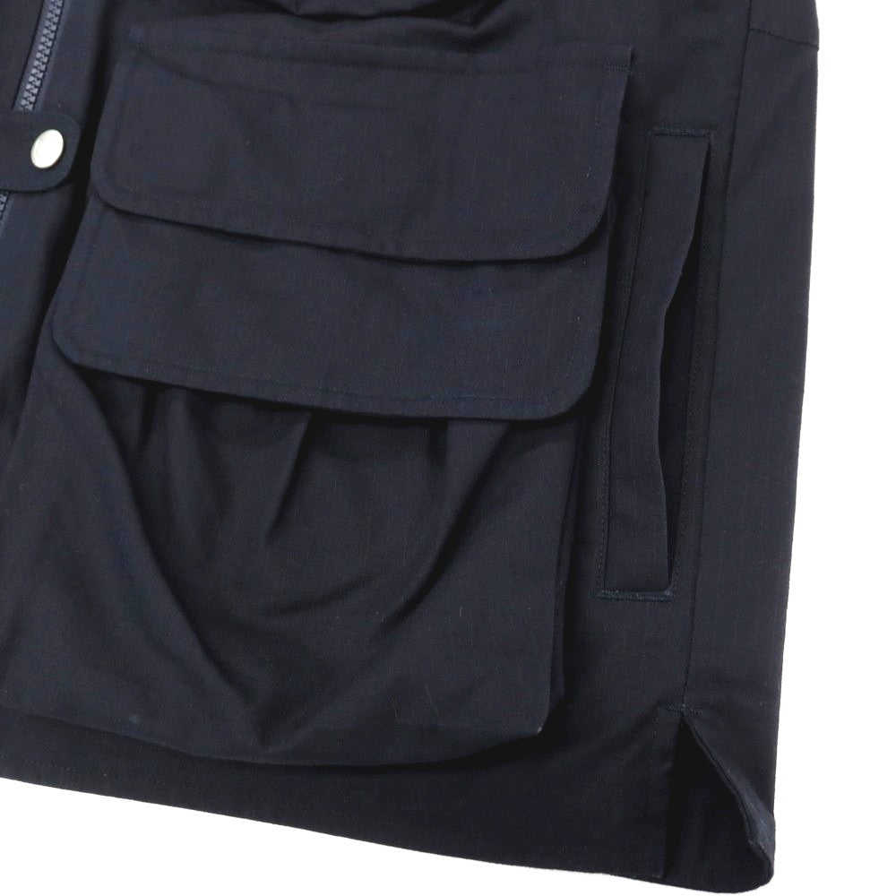 【中古】ウールリッチ WOOLRICH リップストップ コットン系 ミリタリーベスト ネイビー【サイズEU:L】【 状態ランクB 】【 メンズ 】