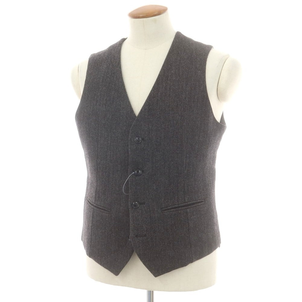 【中古】スリードッツ three dots ウール カジュアル系ジレ ベスト グレー【 表記なし（M位） 】【 状態ランクC 】【 メンズ 】