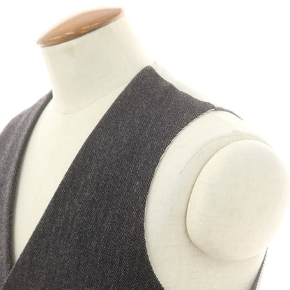 【中古】スリードッツ three dots ウール カジュアル系ジレ ベスト グレー【 表記なし（M位） 】【 状態ランクC 】【 メンズ 】