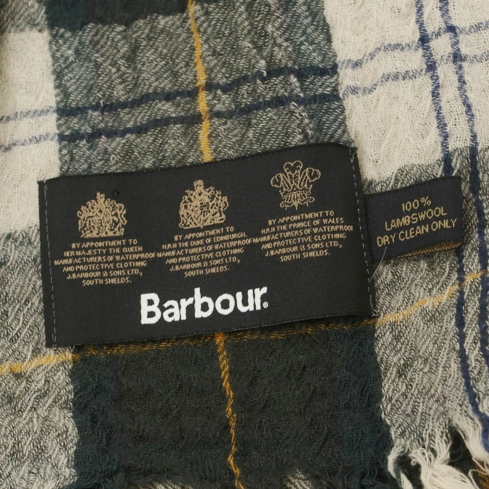 【中古】バブアー Barbour ウール ストール グリーン【 状態ランクC 】【 メンズ 】 [BPD]