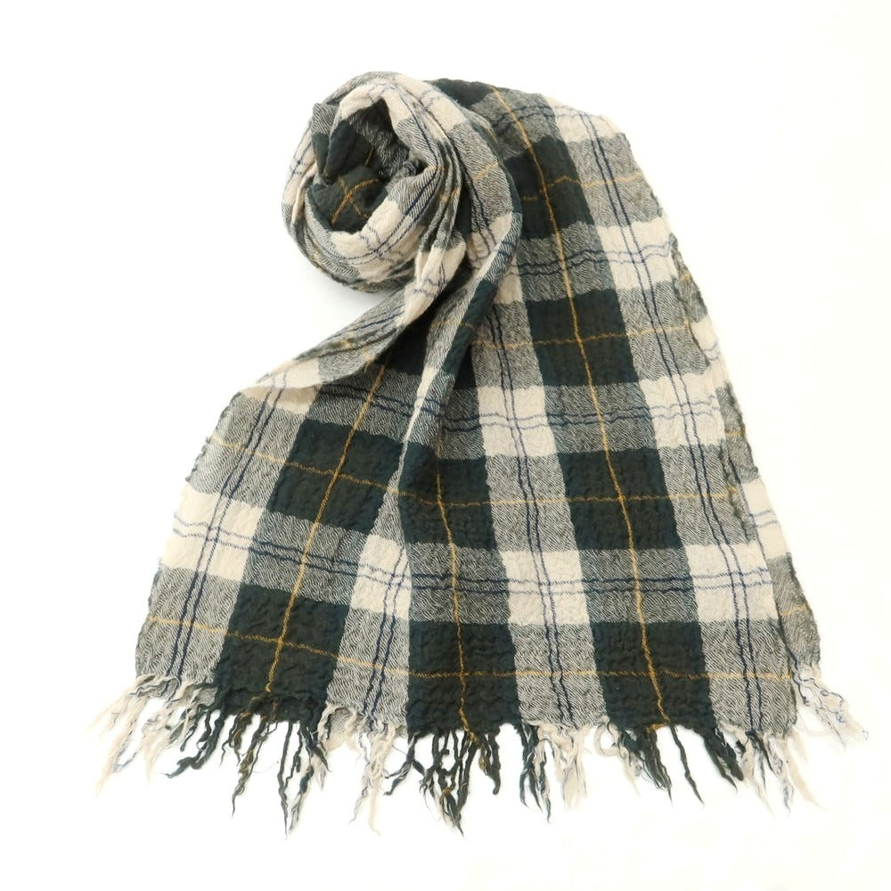 【中古】バブアー Barbour ウール ストール グリーン【 状態ランクC 】【 メンズ 】