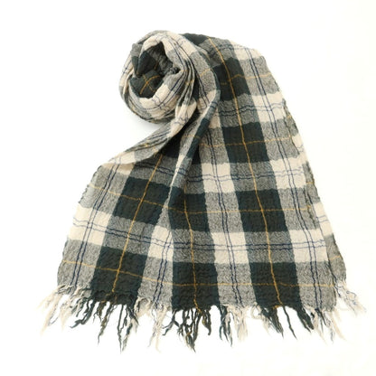 【中古】バブアー Barbour ウール ストール グリーン【 状態ランクC 】【 メンズ 】