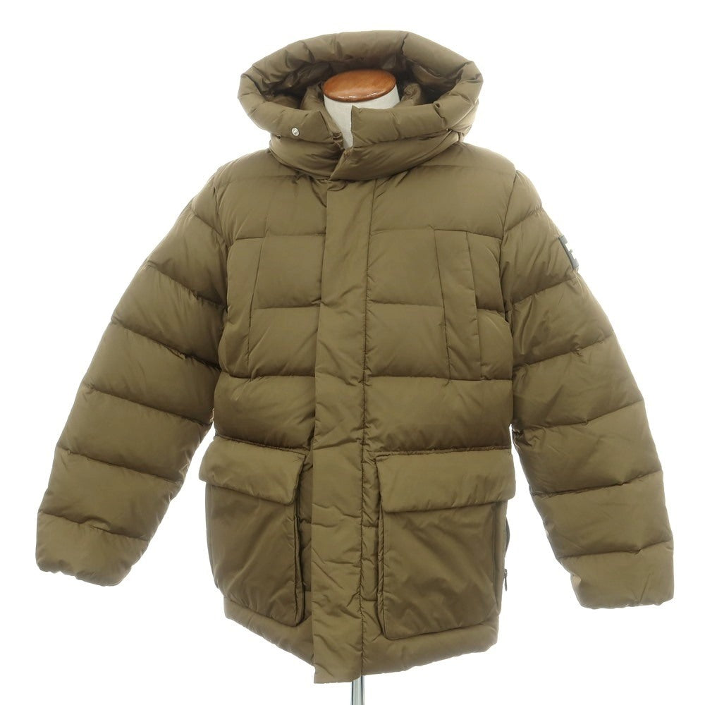 【中古】デュベティカ DUVETICA BIXIO ナイロン フーデッド ダウンジャケット カーキ【 48 】【 状態ランクA 】【 メンズ 】