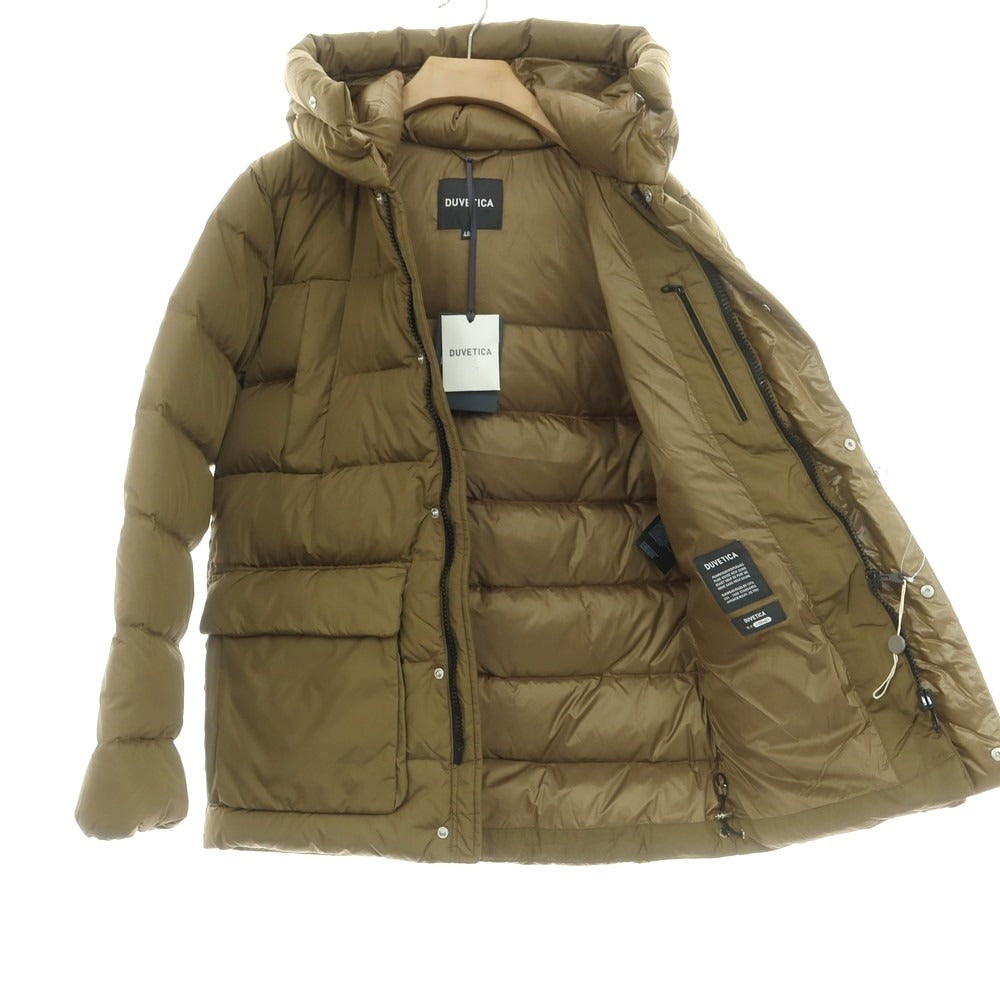 【中古】デュベティカ DUVETICA BIXIO ナイロン フーデッド ダウンジャケット カーキ【 48 】【 状態ランクA 】【 メンズ 】