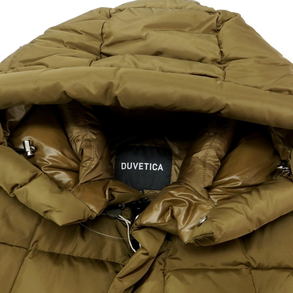 【中古】デュベティカ DUVETICA BIXIO ナイロン フーデッド ダウンジャケット カーキ【 48 】【 状態ランクA 】【 メンズ 】