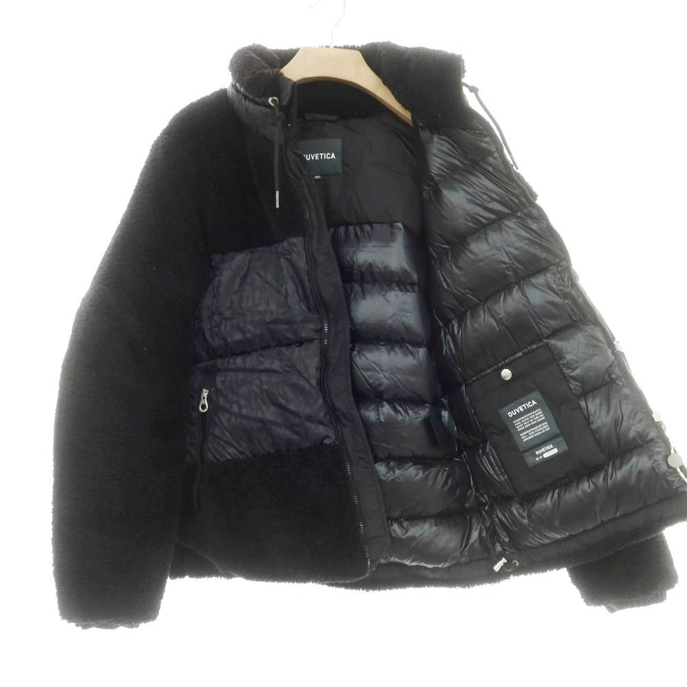 【中古】デュベティカ DUVETICA ポリエステル フリース スランドカラー ダウンジャケット ブラック【 50 】【 状態ランクA 】【 メンズ 】