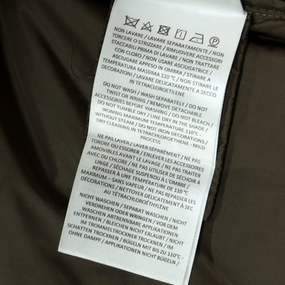 【中古】デュノ DUNO ウールレーヨンポリエステル フーデッド ダウンジャケット カーキ【 50 】【 状態ランクA 】【 メンズ 】