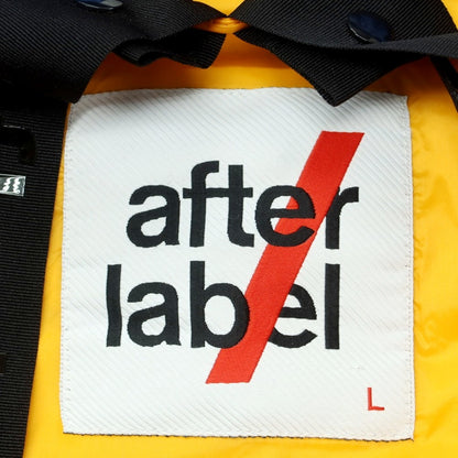 【中古】アフターラベル afterlabel ナイロン フーデッド ダウンジャケット ライトブルーxオレンジ【 L 】【 状態ランクA 】【 メンズ 】