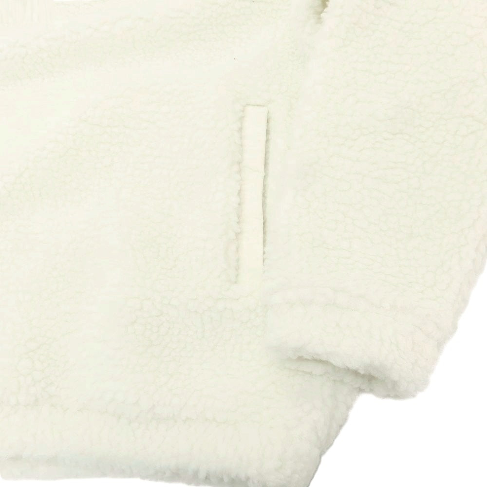 【中古】【未使用】ナノユニバース nano universe ポリエステル ハーフジップ スタンドカラー フリースジャケット ホワイト【 L 】【 状態ランクS 】【 メンズ 】