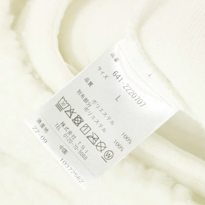 【中古】【未使用】ナノユニバース nano universe ポリエステル ハーフジップ スタンドカラー フリースジャケット ホワイト【 L 】【 状態ランクS 】【 メンズ 】