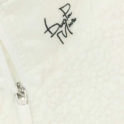 【中古】【未使用】ナノユニバース nano universe ポリエステル ハーフジップ スタンドカラー フリースジャケット ホワイト【 L 】【 状態ランクS 】【 メンズ 】