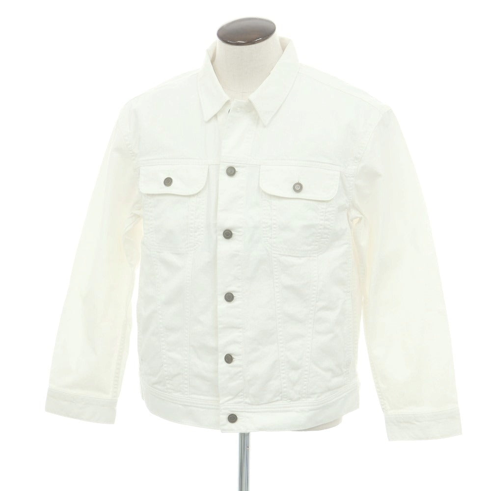 【中古】【未使用】バナナリパブリック Banana Republic コットン デニムジャケット ホワイト【 L 】【 状態ランクS 】【 メンズ 】