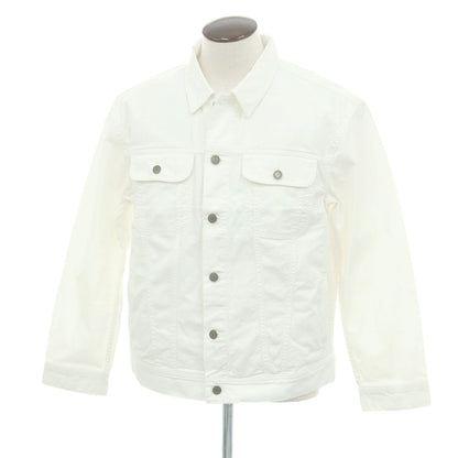 【中古】【未使用】バナナリパブリック Banana Republic コットン デニムジャケット ホワイト【 L 】【 状態ランクS 】【 メンズ 】